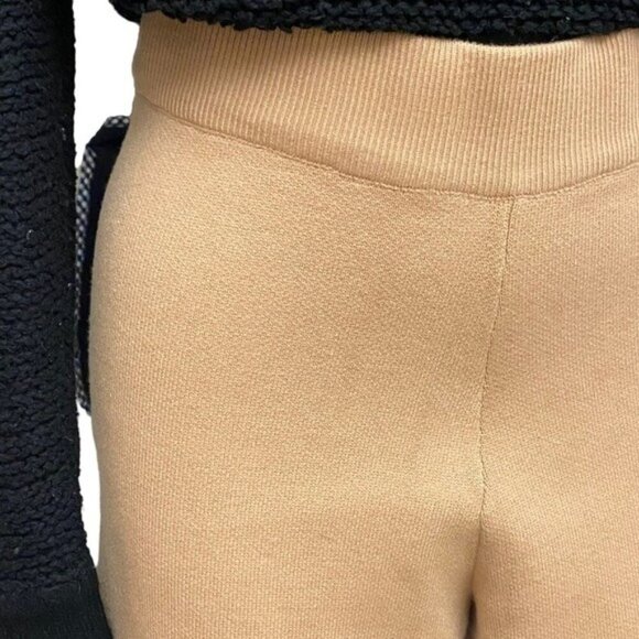 LUCCA Couture Wide Leg Sweater Knit Pant in Camel Tan Size Small - Picture 4 of 9
